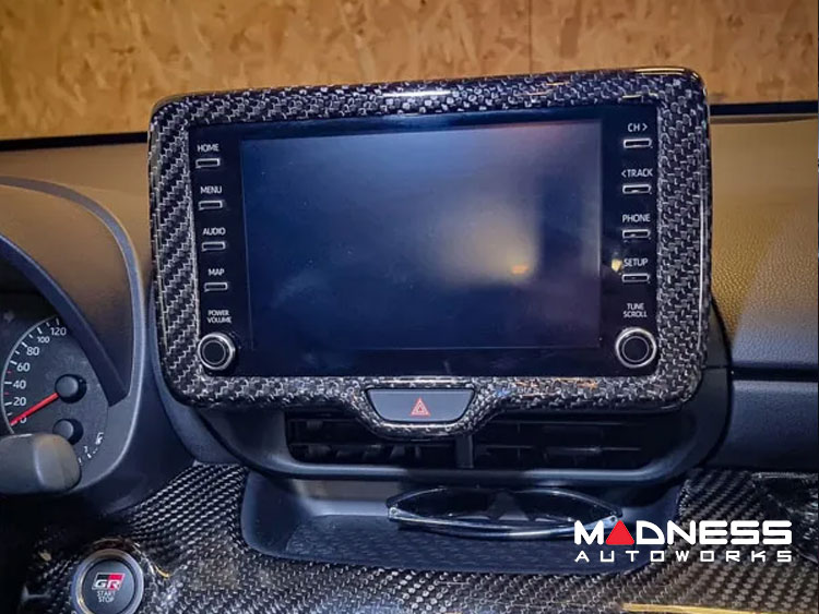 Toyota GR Yaris Radio Display Screen Frame - Carbon Fiber